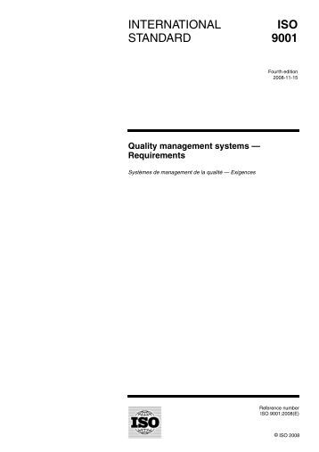 international standard iso 9001 pdf