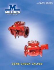 ISO 9001 CertIfIed NSf/ANSI 61 CertIfIed - Milliken Valve Company