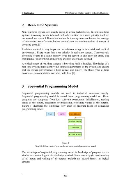 RTOS Program Models Used in Embedded Systems