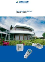 Automatismes de Griesser. Griesser Compact - Elect Fermetures