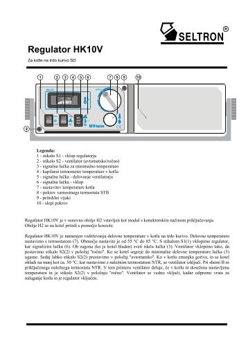 Regulator HK10V - Saj-commerce doo