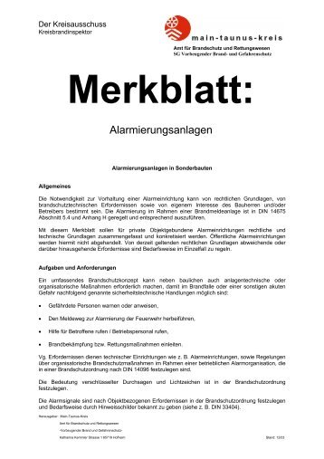 Alarmierungsanlagen - Mtk112.de