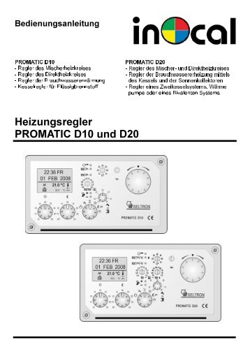 Heizungsregler PROMATIC D10 und D20