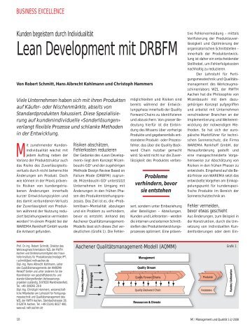 M Lean Development mit DRBFM - SAQ