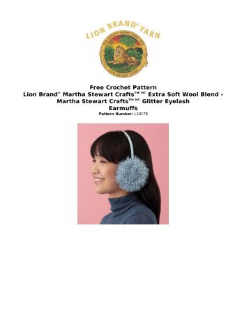 Free Crochet Pattern Lion Brand® Martha Stewart ... - Joann.com