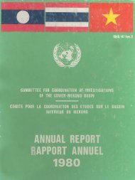 MRC Annual Report 1980 - Mekong River Commission