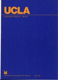 UCLA Graduate Catalog 1980-81 - Registrar - UCLA