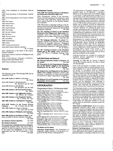 UCLA Graduate Catalog 1980-81 - Registrar - UCLA