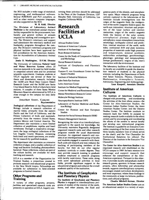 UCLA Graduate Catalog 1980-81 - Registrar - UCLA