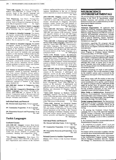 UCLA Graduate Catalog 1980-81 - Registrar - UCLA