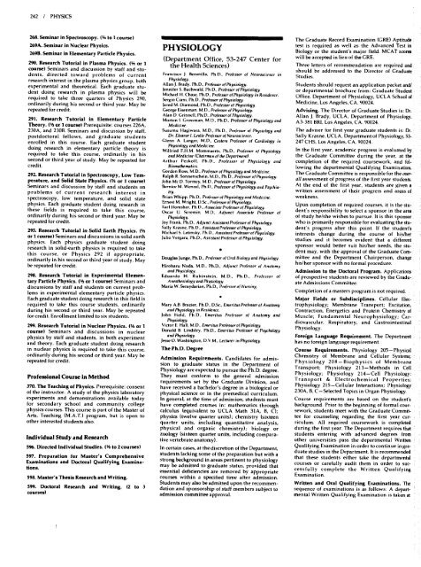 UCLA Graduate Catalog 1980-81 - Registrar - UCLA