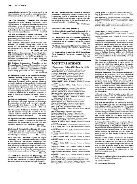 UCLA Graduate Catalog 1980-81 - Registrar - UCLA