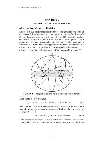 CAPITOLO 6 6.1 – L'iperbole sferica ed ellissoidica Siano A e B due ...