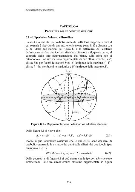 CAPITOLO 6 6.1 – L'iperbole sferica ed ellissoidica Siano A e B due ...