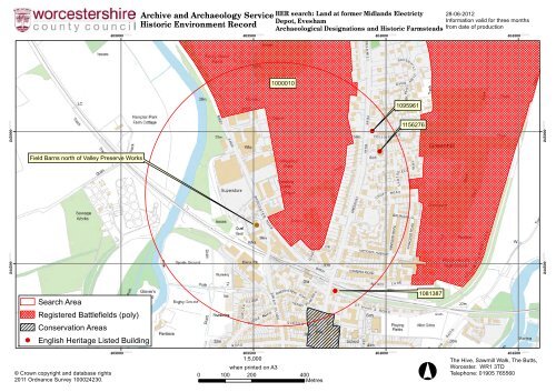 Historic Environment Record Search - Wychavon District Council