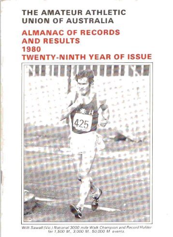 Athletics Australia Almanac - 1980
