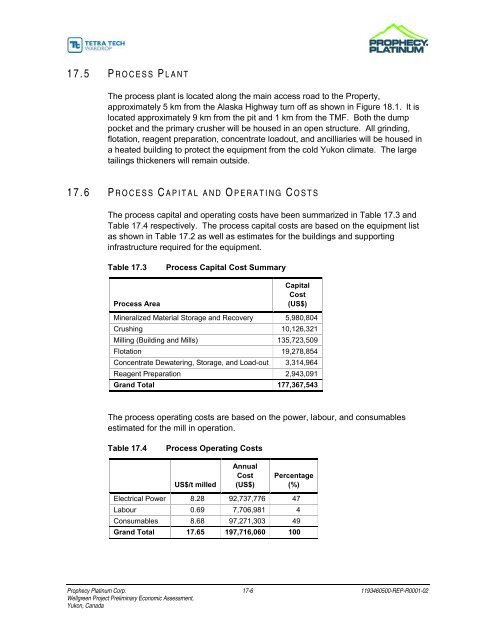 Wellgreen Project Preliminary Economic Assessment ... - OTCIQ.com