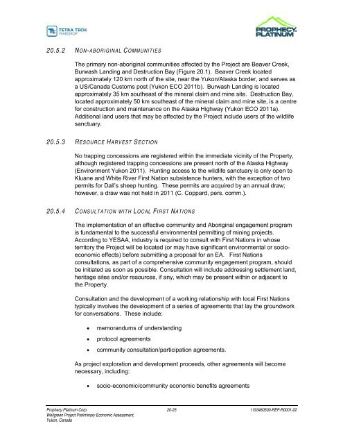 Wellgreen Project Preliminary Economic Assessment ... - OTCIQ.com