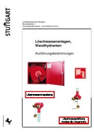 Löschwasseranlagen # 120215 - Feuerwehr Stuttgart