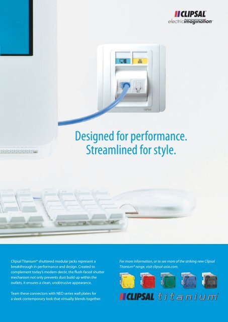 CLIPSAL DATACOMMS CATALOGUE - Schneider Electric