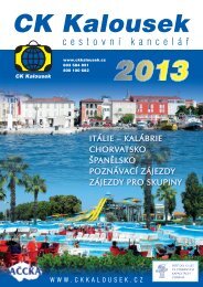 Katalog zÃ¡jezdÅ¯ CK Pangeo Tours 2013