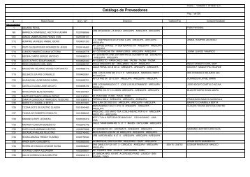 Listado de Proveedores - Portal del Estado Peruano