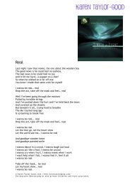 Songtexte von der CD „Touch the Light“ - Die Tipping-Methode