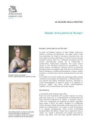 Rosalba Carriera. - Fondazione Giorgio Cini