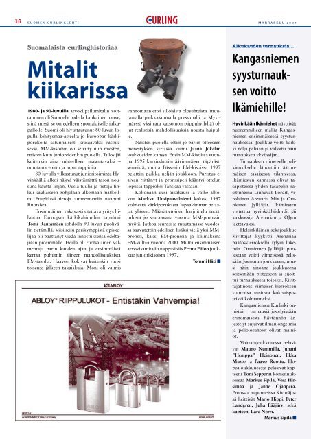 Lataa PDF - Suomen Curlingliitto