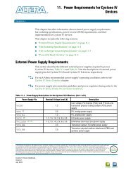 Power Requirements for Cyclone IV Devices - Altera