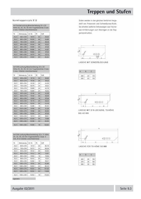 Stahlpreisliste 2011 - Stahl-Eberhardt