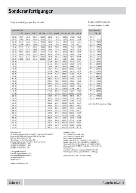 Stahlpreisliste 2011 - Stahl-Eberhardt