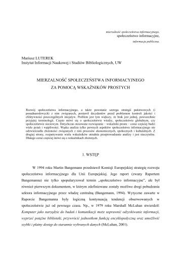 mierzalność społeczeństwa informacyjnego,