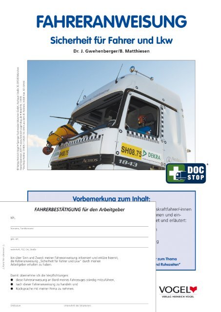 Leseprobe als PDF - Verlag Heinrich Vogel