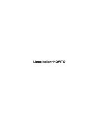 Linux Italian-HOWTO - Dvara.Net