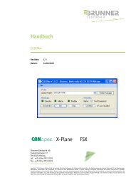 Handbuch X-Plane FSX - BRUNNER ELEKTRONIK