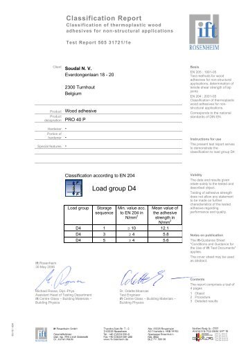 PRO 40P test report D4 - Soudal