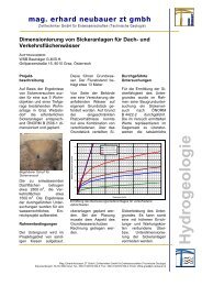 Hydrogeologie - Ziviltechniker Mag. Erhard Neubauer
