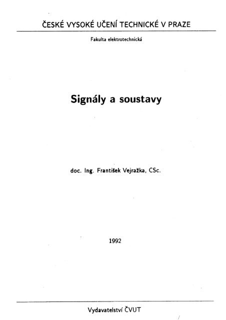 Signály a soustavy - download