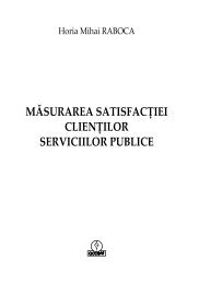 MĂSURAREA SATISFACŢIEI CLIENŢILOR SERVICIILOR PUBLICE