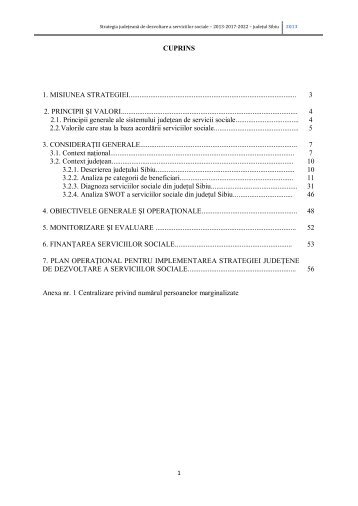 Strategia județeană de dezvoltare a serviciilor sociale - Consiliul ...