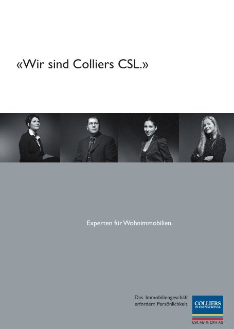 «Wir sind Colliers CSL.» - Stephan Wegelin