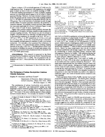 The Mechanism of Sodium Borohydride-Cobaltous Chloride ... - mdma