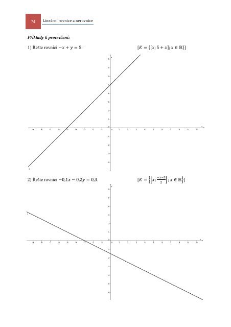Rovnice, nerovnice a jejich soustavy