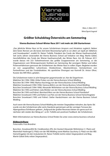 Größter Schulskitag Österreichs am Semmering - Vienna Business ...