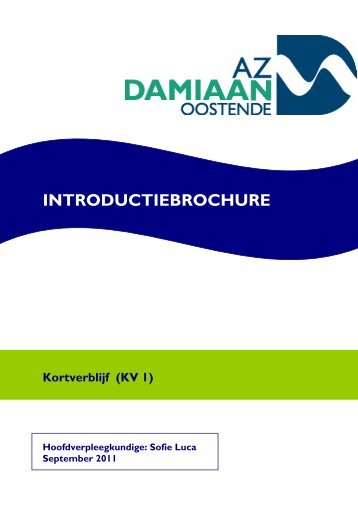 INTRODUCTIEBROCHURE - AZ Damiaan