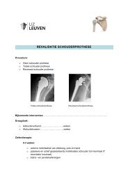 REVALIDATIE SCHOUDERPROTHESE - Orthopedie Pellenberg