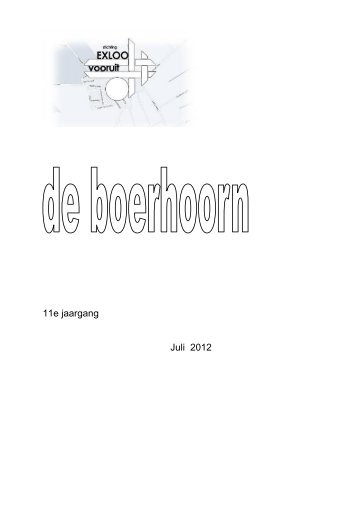 11e jaargang Juli 2012 - Stichting Exloo Vooruit