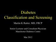 DM Diagnosis and management - M Rutter (Mar 2012)