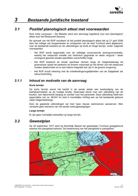 STAD TURNHOUT RUP “GALGEBEEK” Voorstudie met ... - LNE.be